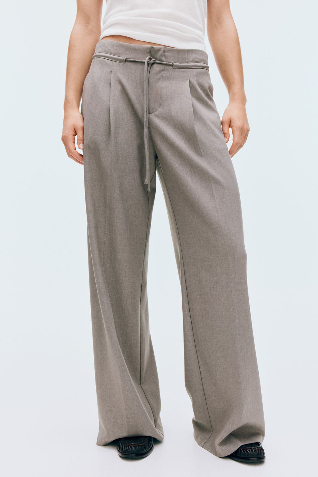 Pantal?n sastre con cord?n de ajuste - H&m фото 7