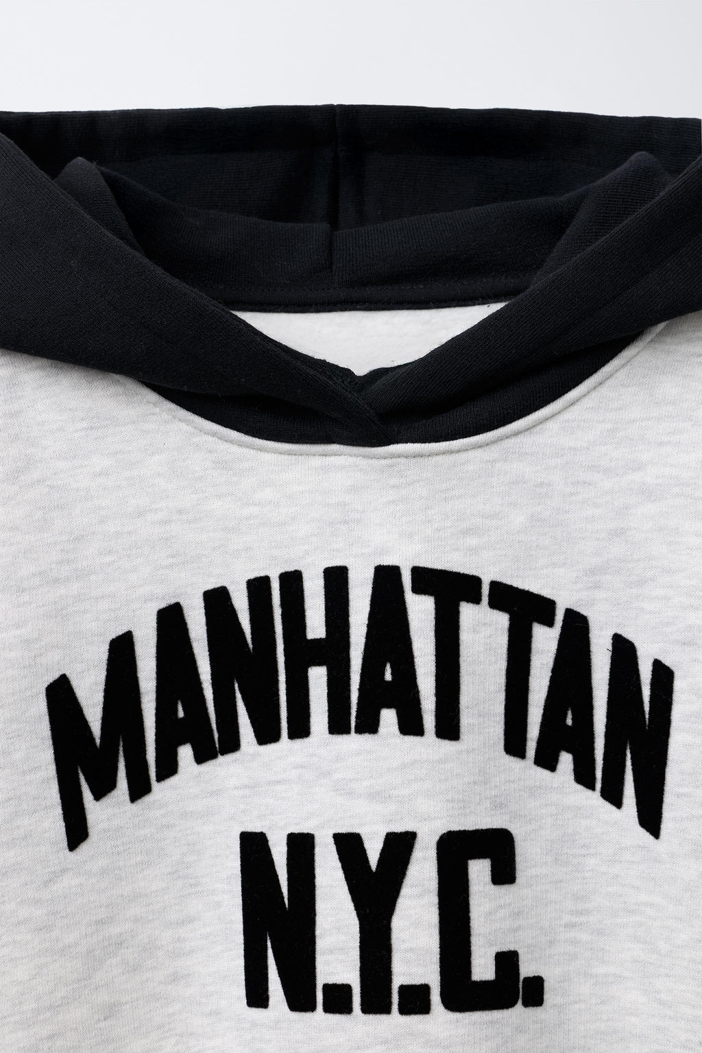 SLOGAN HOODIE WITH FLOCKING - Zara фото 3