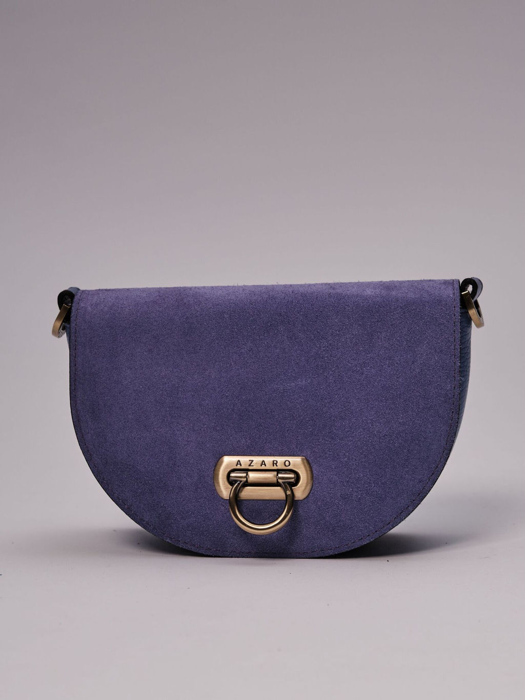 Сумка замшевая на плечо Azaro 31032 сиреневый закат