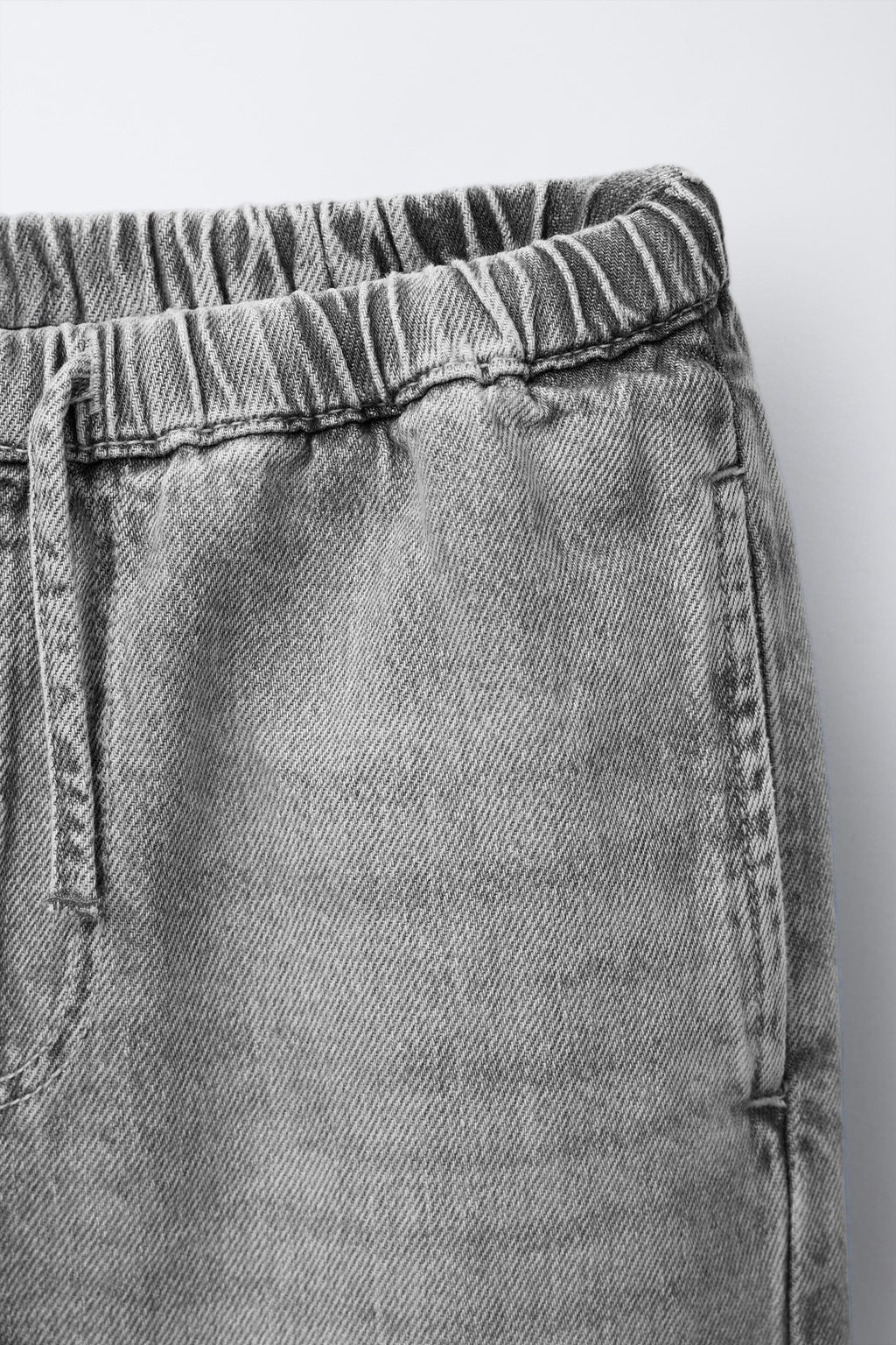 WIDE-LEG DRAWSTRING JEANS - Zara фото 3