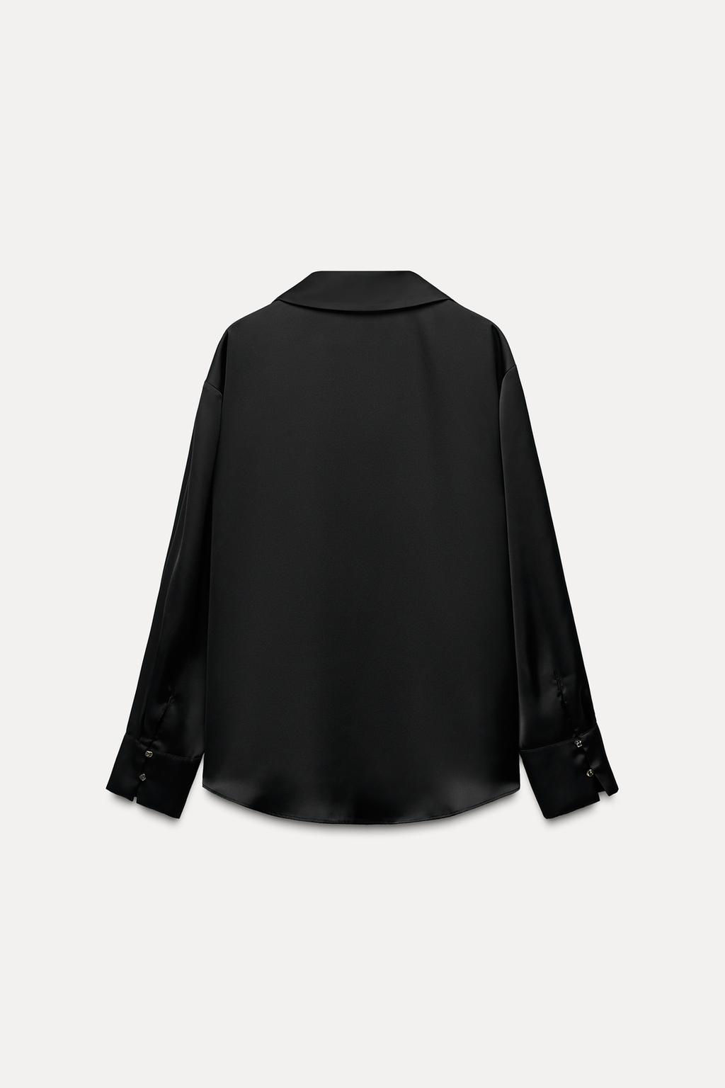SATIN SHIRT - Zara фото 20