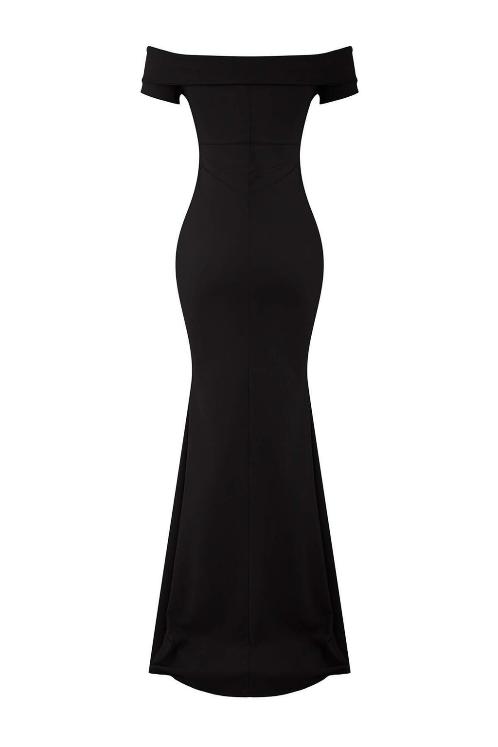 Siyah Carmen Yaka Bal?k Kesim Maxi S?k Abiye Gece Mezuniyet Elbisesi TPRSS25AE00191 - Trendyolmilla фото 6
