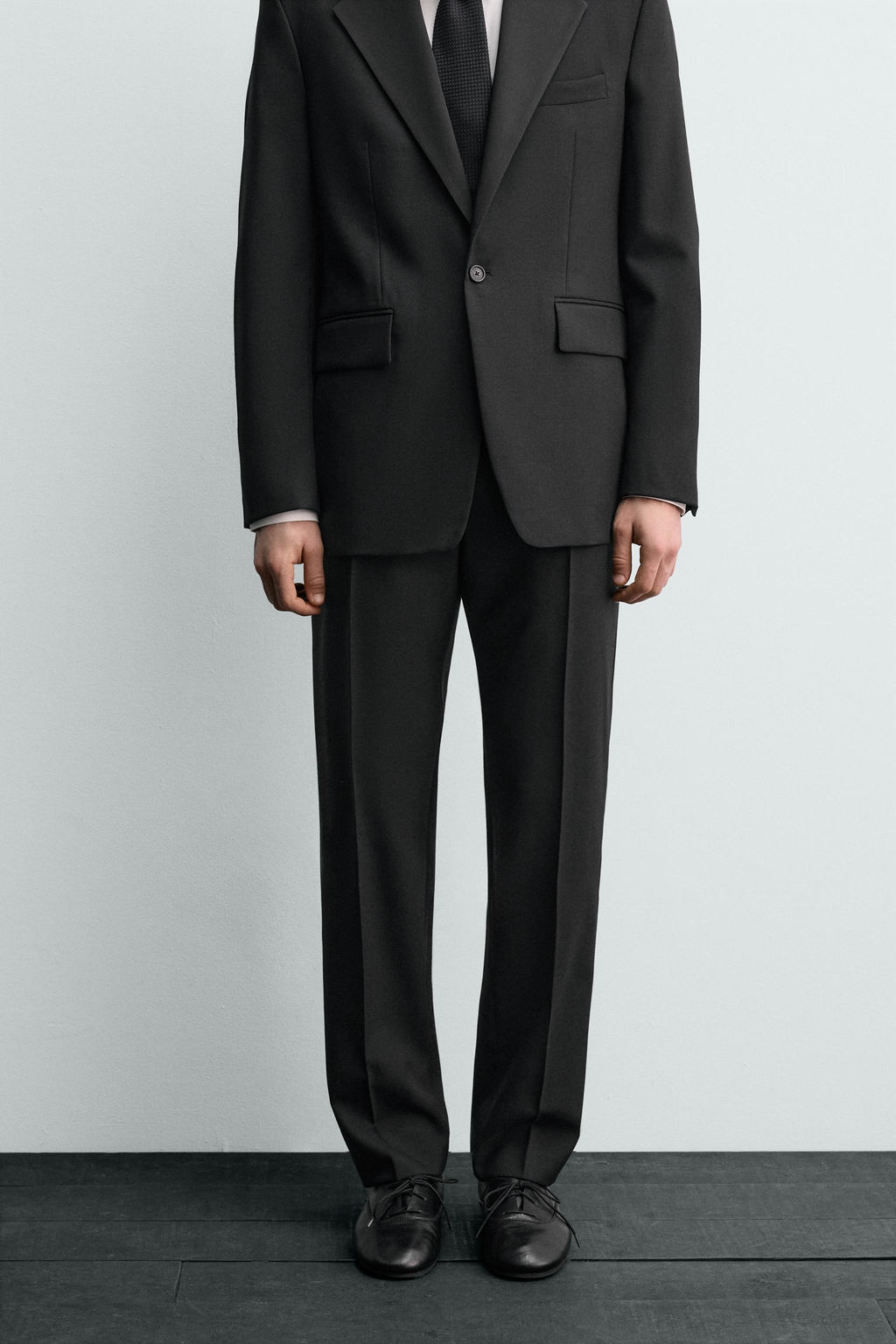 AARON LEVINE X ZARA WOOL TUXEDO TROUSERS  фото 10