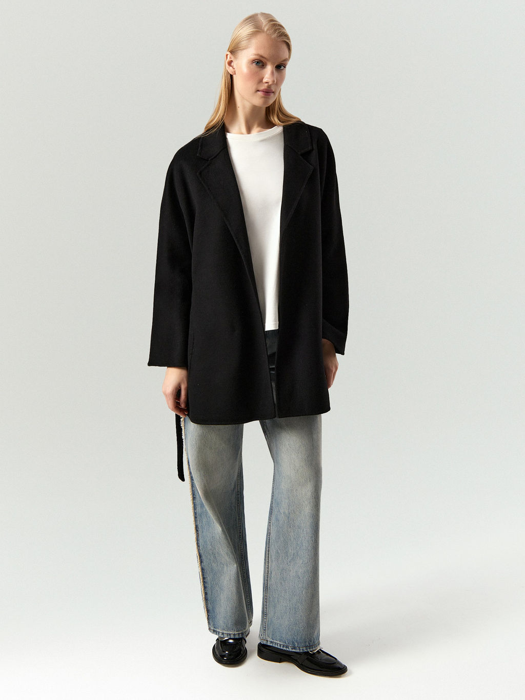 EMKA / Полупальто-халат из шерсти фото 3