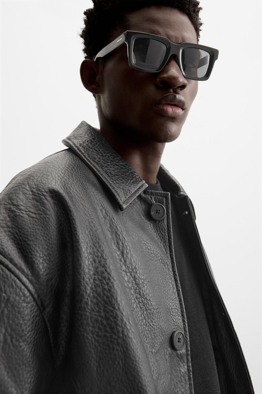 LEATHER EFFECT JACKET - Zara фото 5