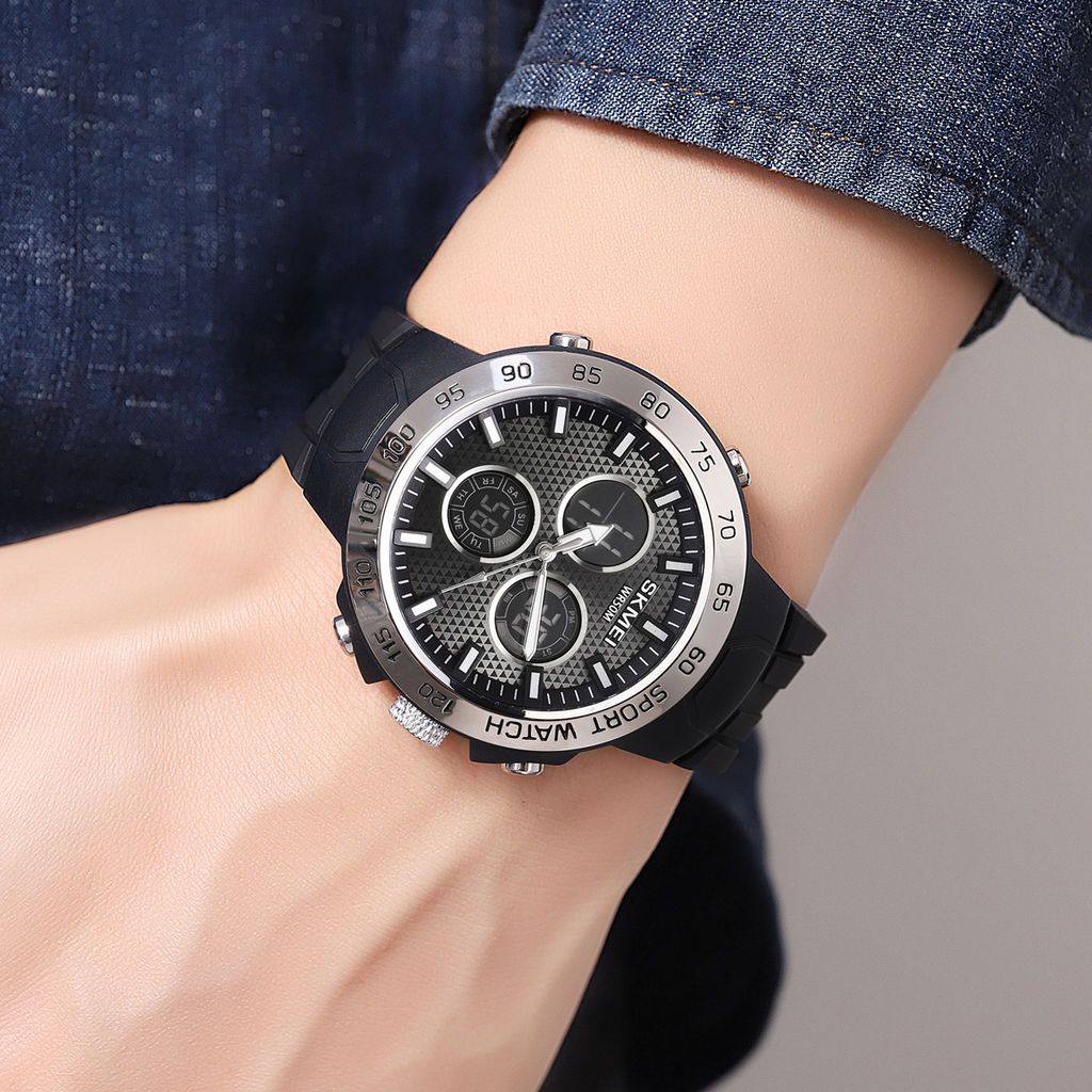 Часы наручные Skmei мужские электронные спортивные 2106silver