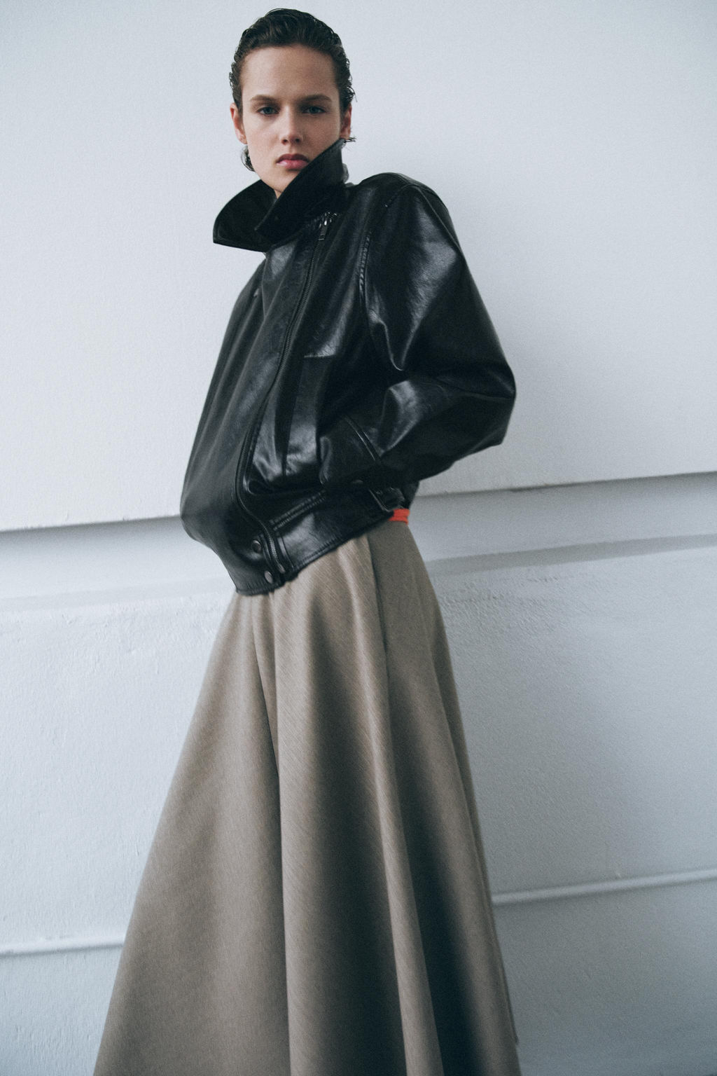 ZW COLLECTION LEATHER EFFECT JACKET - Zara фото 15