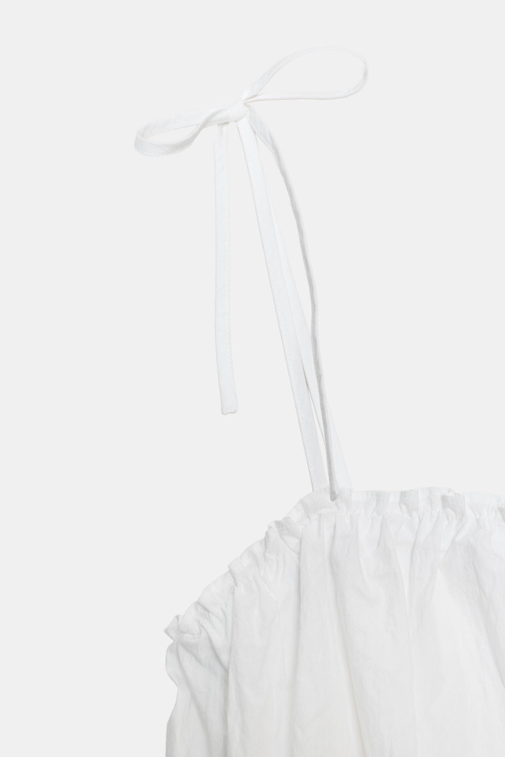 VESTIDO NYLON GLOBO / Blanco - Zara фото 8