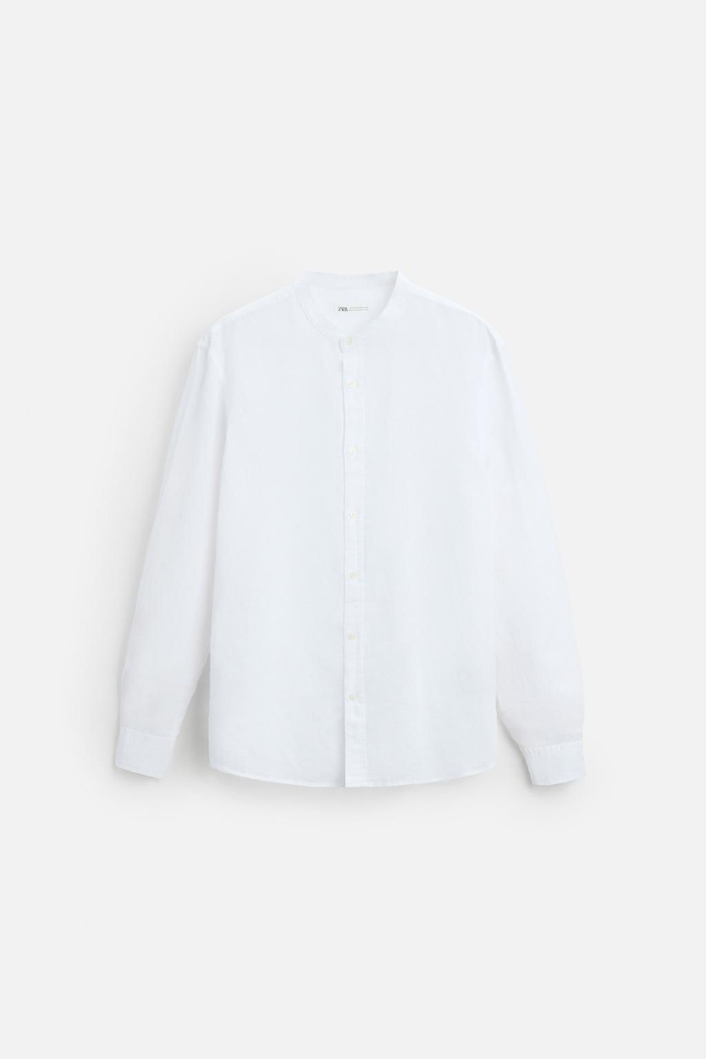 COTTON - LINEN SHIRT - Zara фото 6