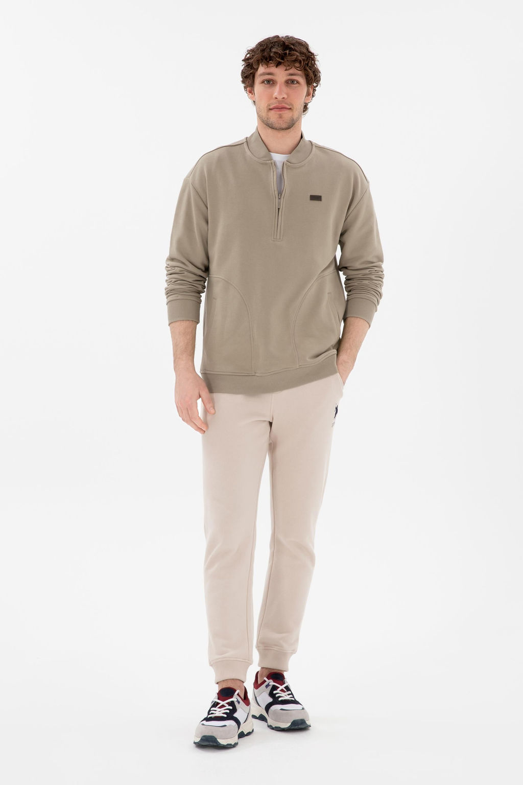 Erkek A__k Haki Sweatshirt