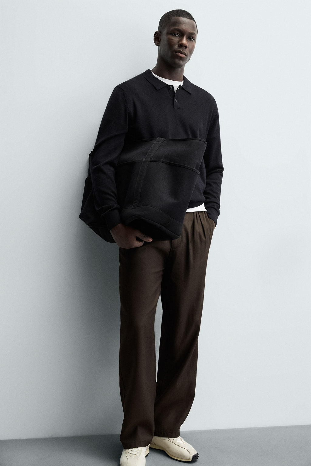 100% WOOL KNIT POLO SHIRT - Zara фото 5