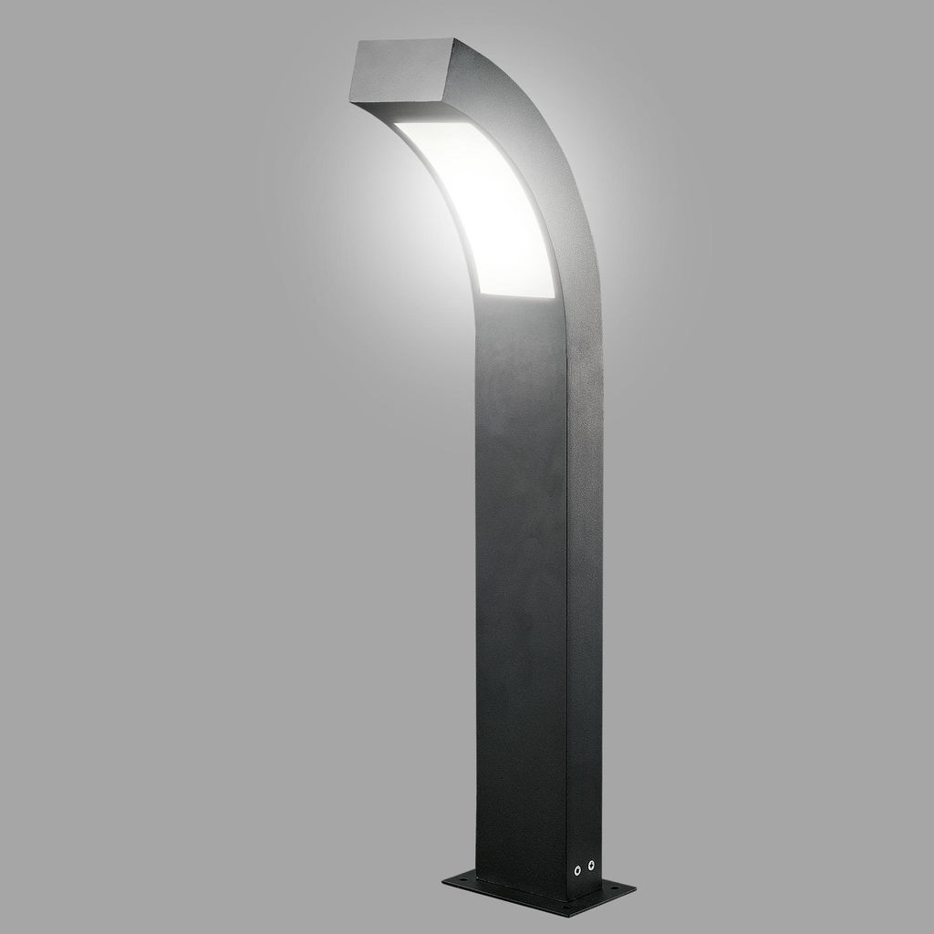 ULU-T72A-14W/4000K IP65 BLACK Светильник светодиодный уличный. Архитектурный напольный. Белый свет (4000K). Корпус черный. TM Uniel