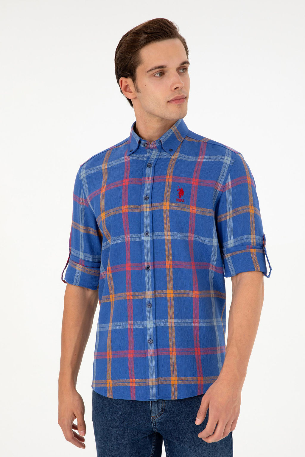 Мужская рубашка Saks с длинным рукавом Неожиданная скидка в корзине - U.s. polo assn фото 3