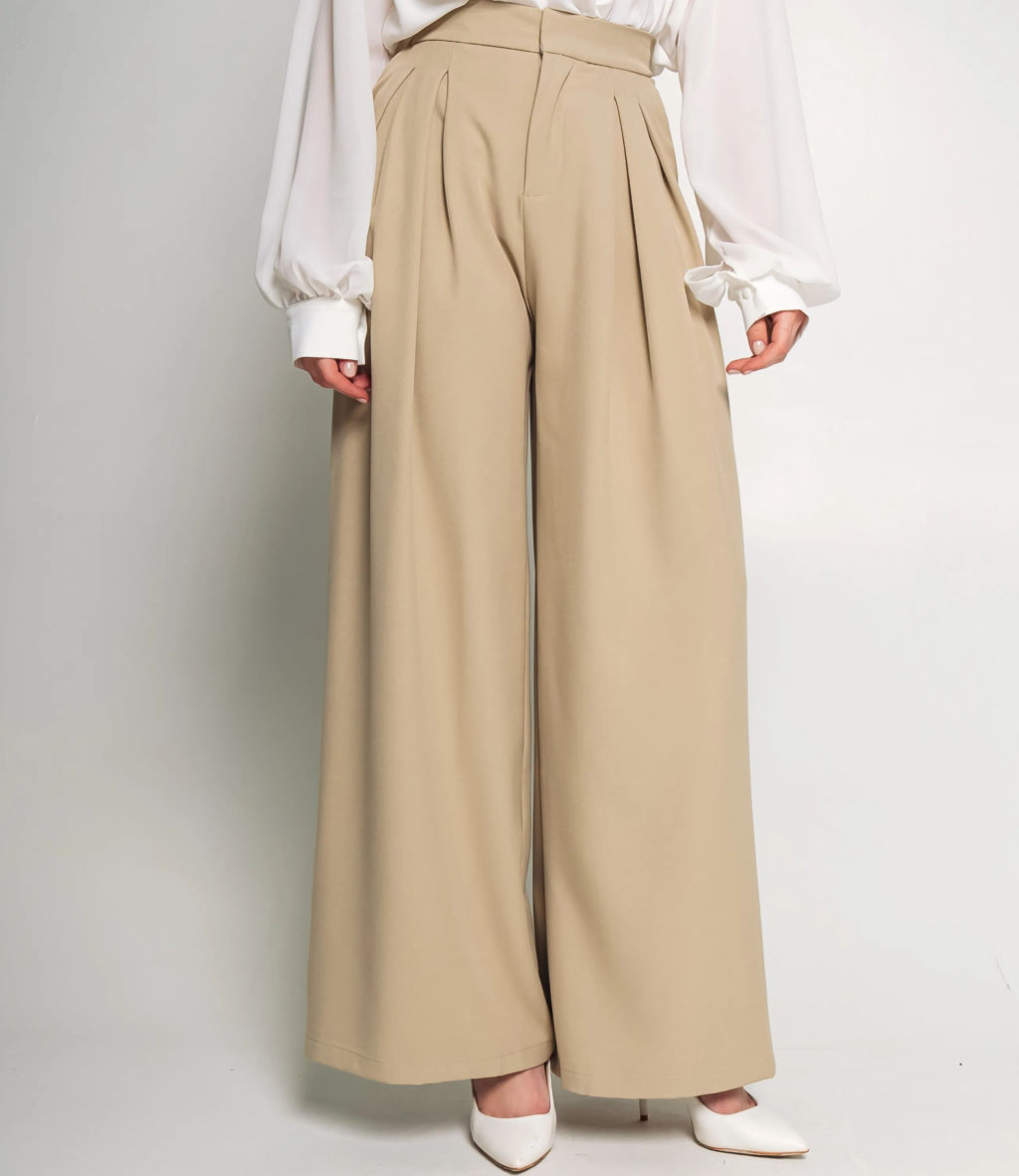 Брюки #КТ1873, бежевый - Dommod фото 2