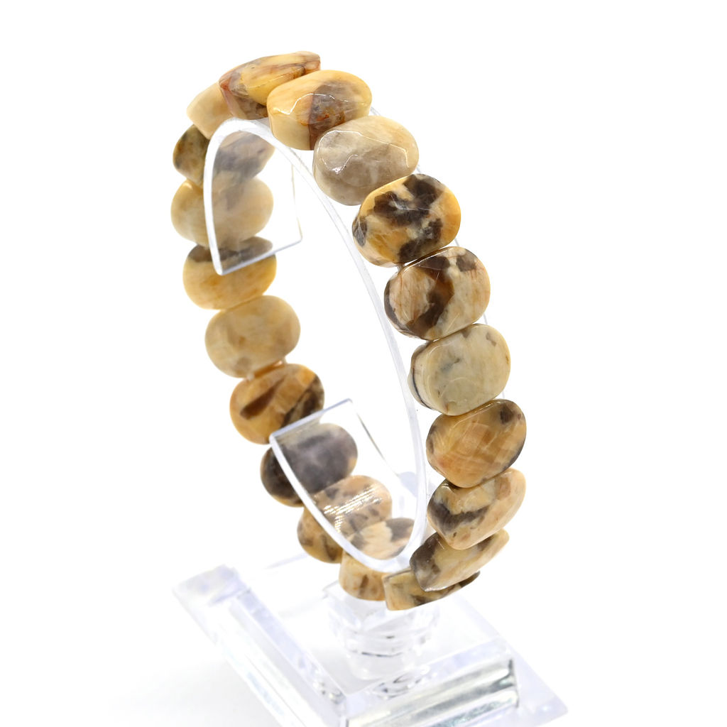 Браслет граненый 14*7мм из нефрита байкальского - Радуга камня фото 31