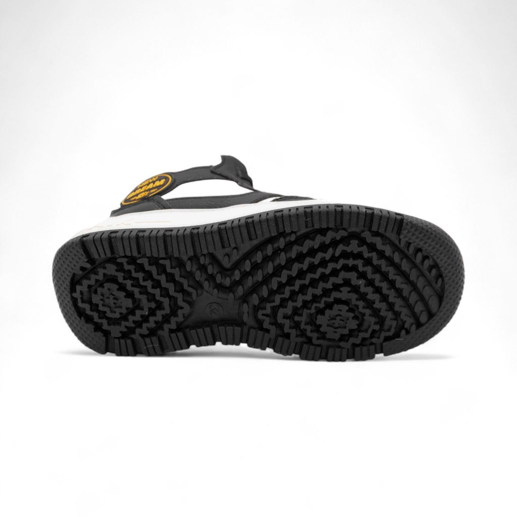 Зимние кроссовки на меху А7187-6 черно белые - BONCY фото 4