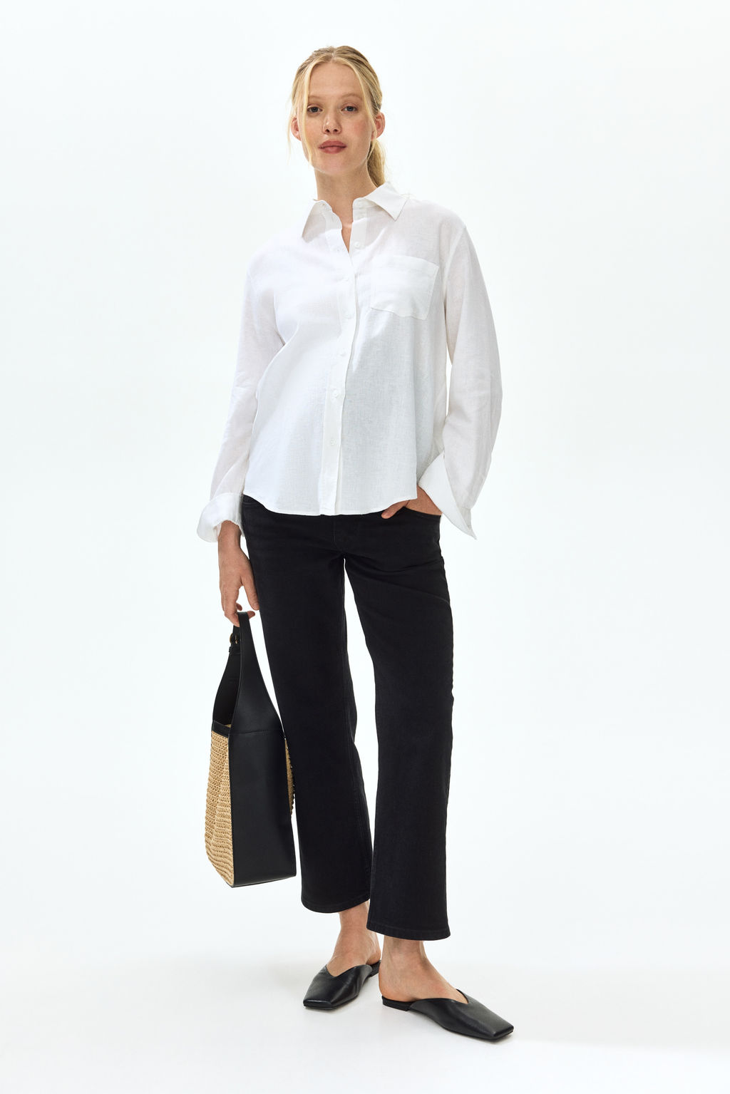 MAMA Straight Ankle Jeans - H&m фото 3