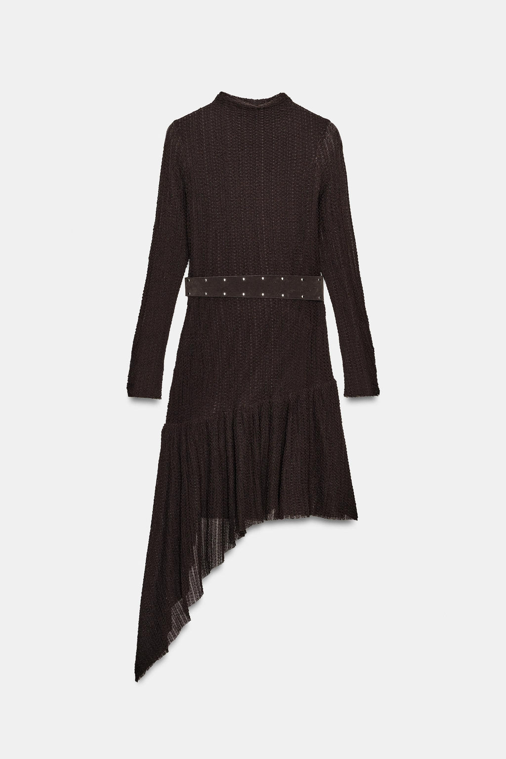 ASYMMETRIC MINI DRESS WITH BELT - Zara фото 13