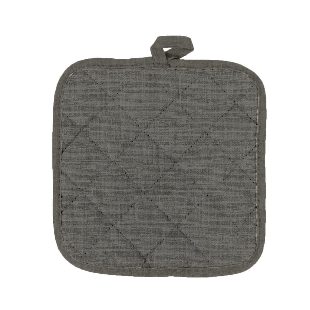 2 шт. Прихватка рогожка 18х18 "Vse DOMA" рис 60008-2 Графит