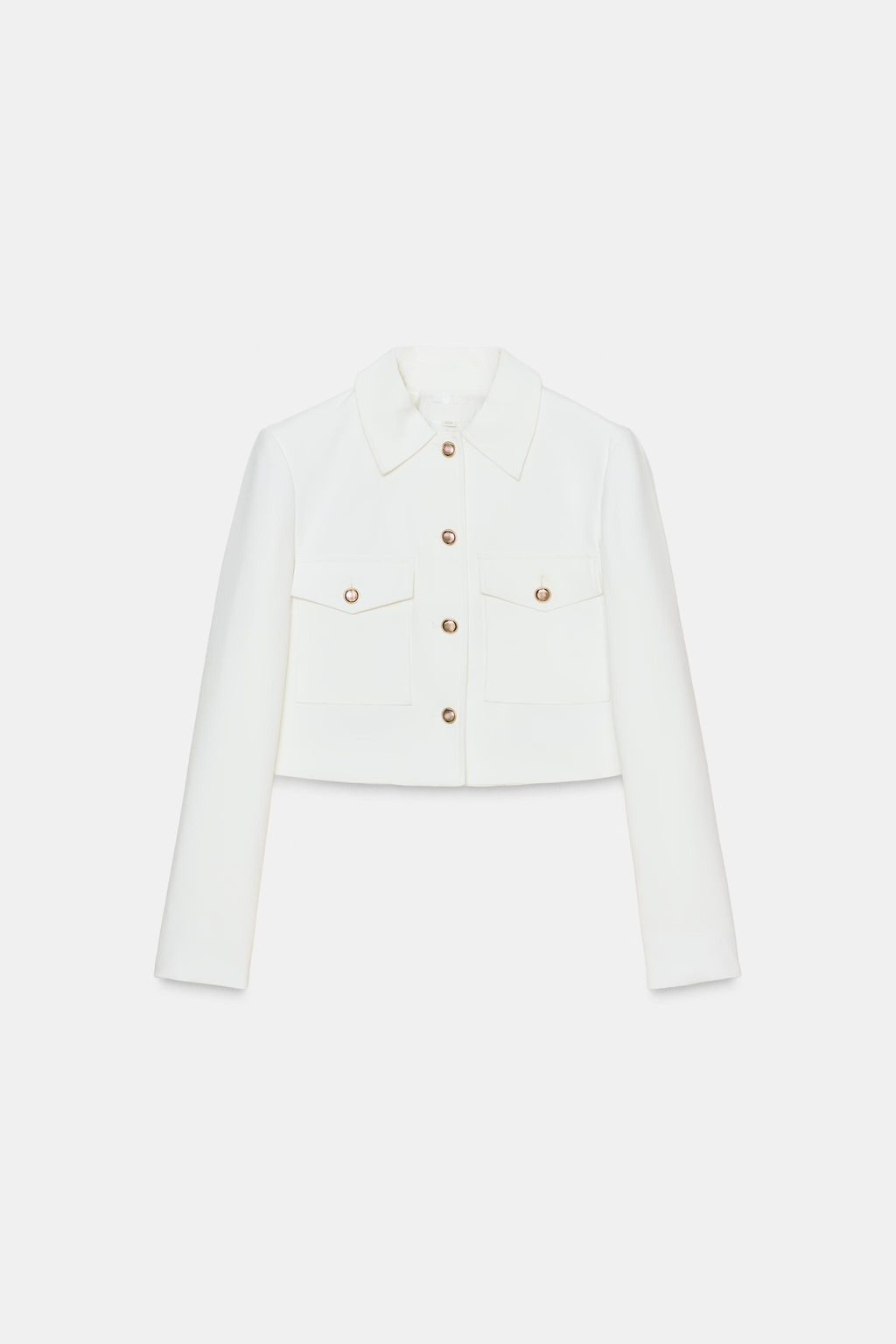 BLAZER CORTA BOLSILLOS / Crudo - Zara фото 8
