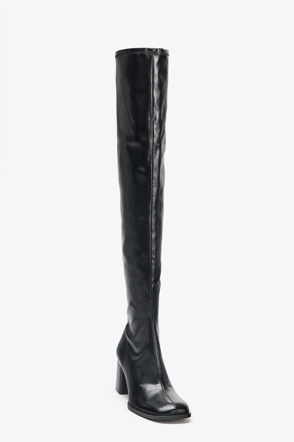 HIGH-LEG HEELED BOOTS - Zara фото 5