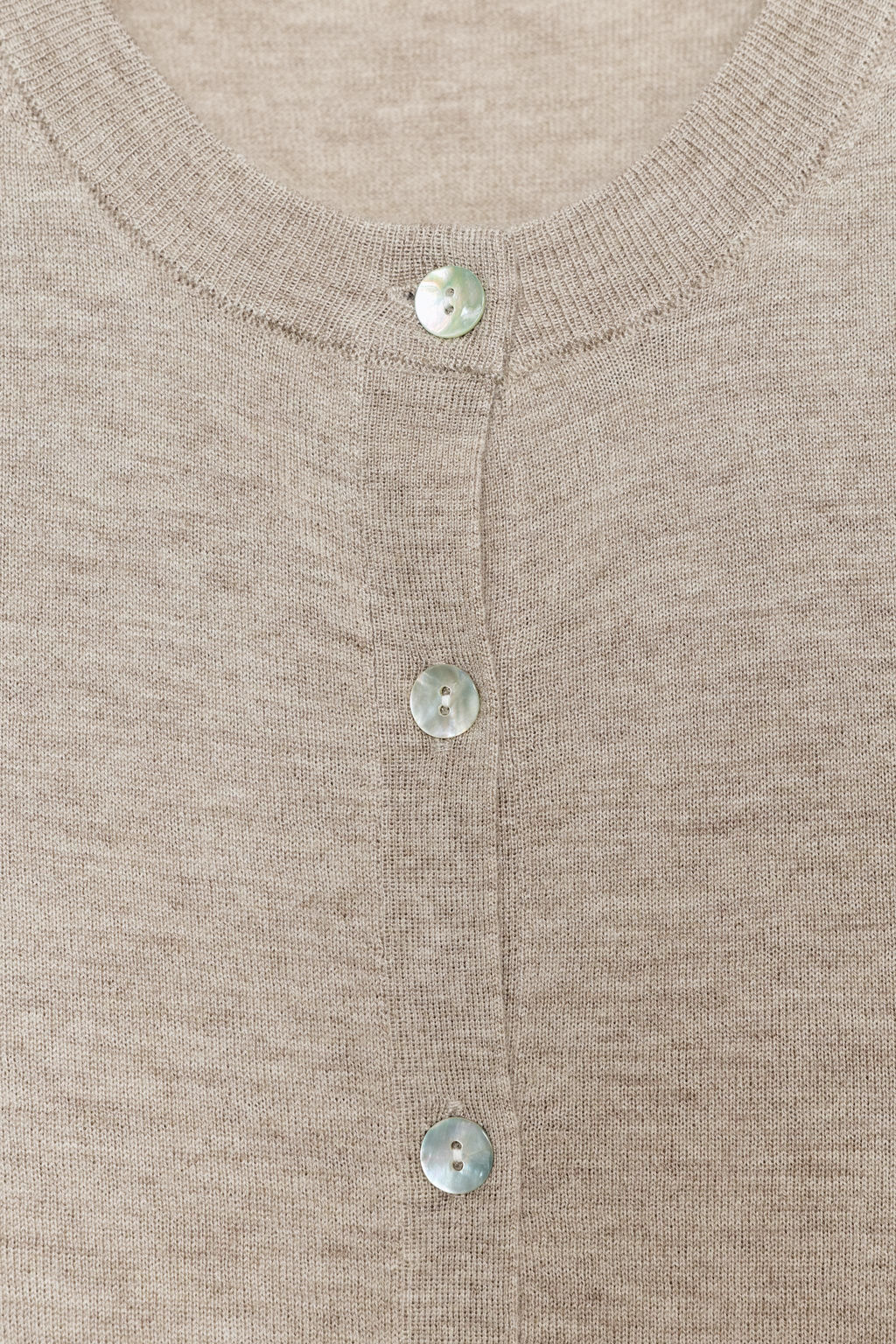 WOOL BLEND CARDIGAN WITH LONG SLEEVES - Zara фото 7