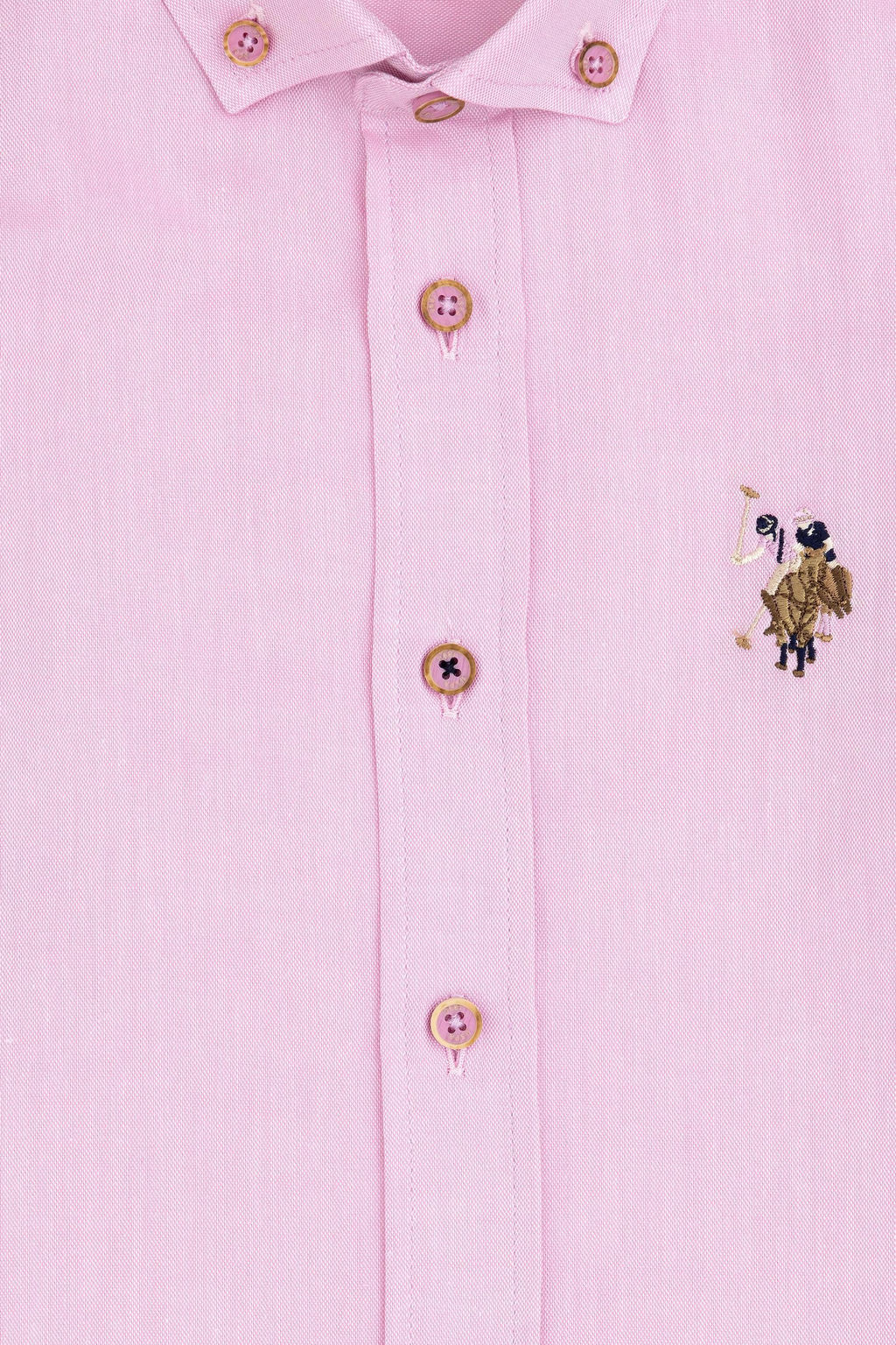 Фиолетовая базовая рубашка с длинным рукавом для мальчика Неожиданная скидка в корзине - U.s. polo assn фото 3