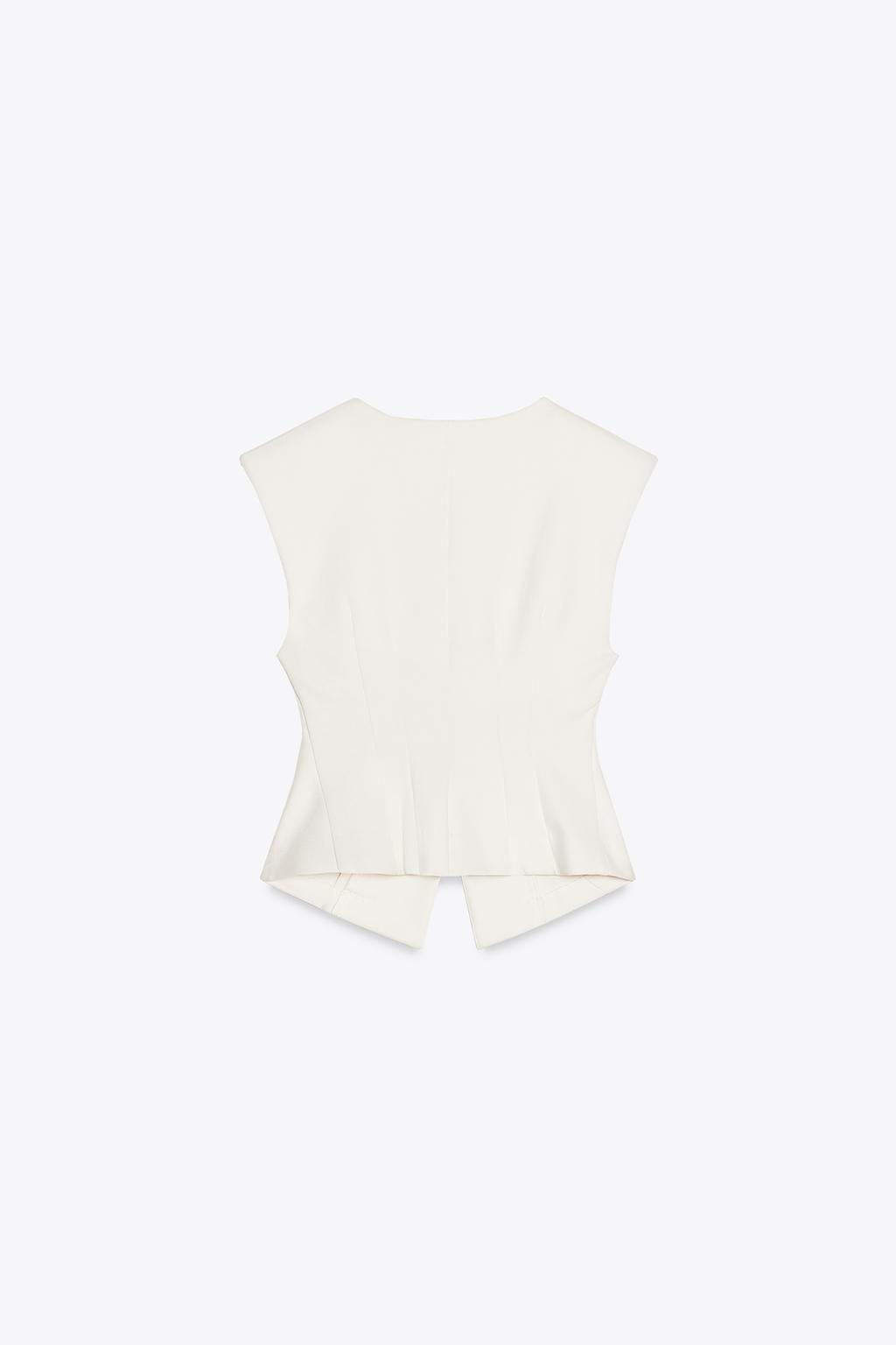 INTERLOCK SLEEVELESS TOP - Zara фото 6