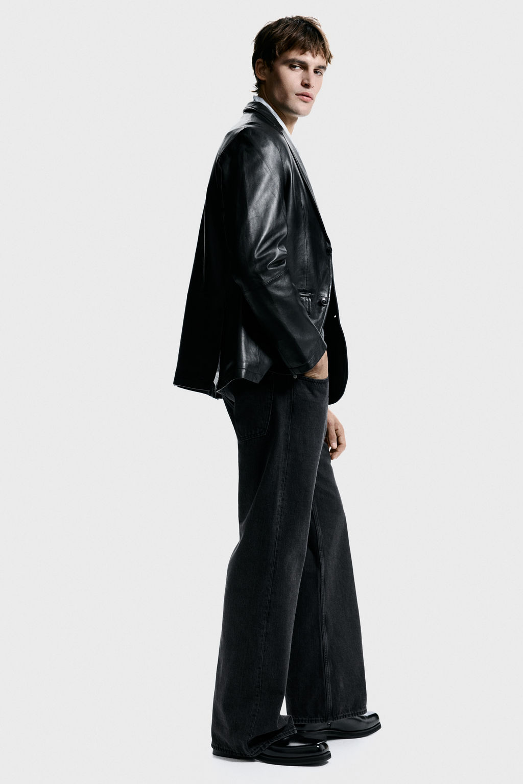 Chaqueta de piel Regular Fit - H&m фото 4
