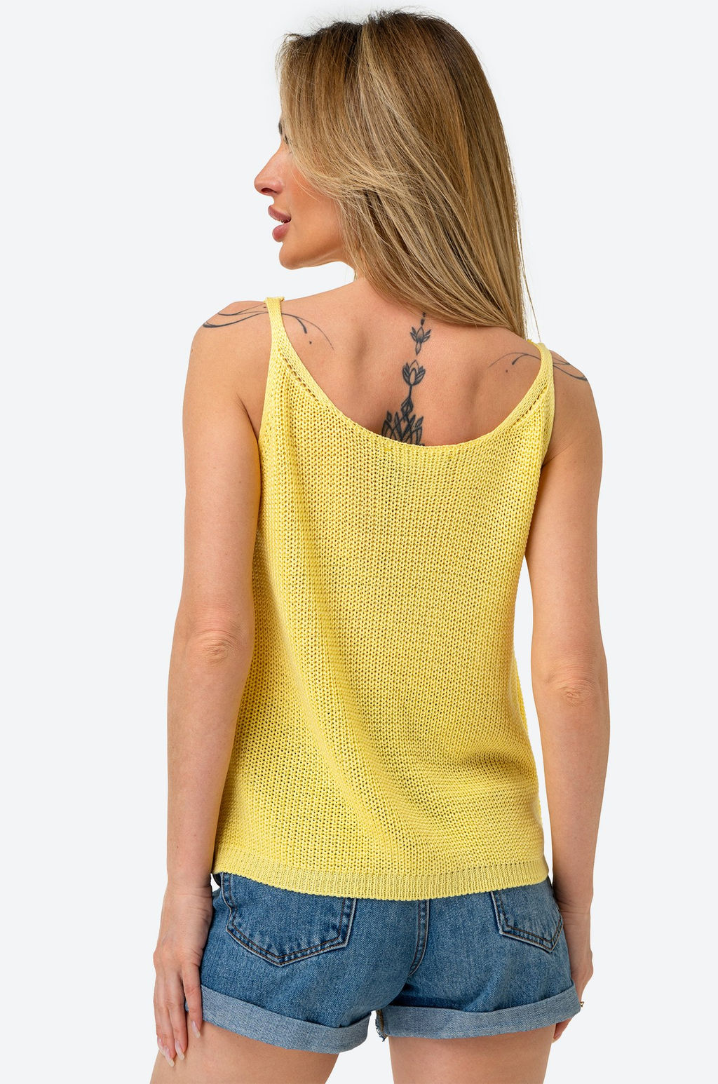 Женский вязаный топ на бретелях Happy Fox  фото 53