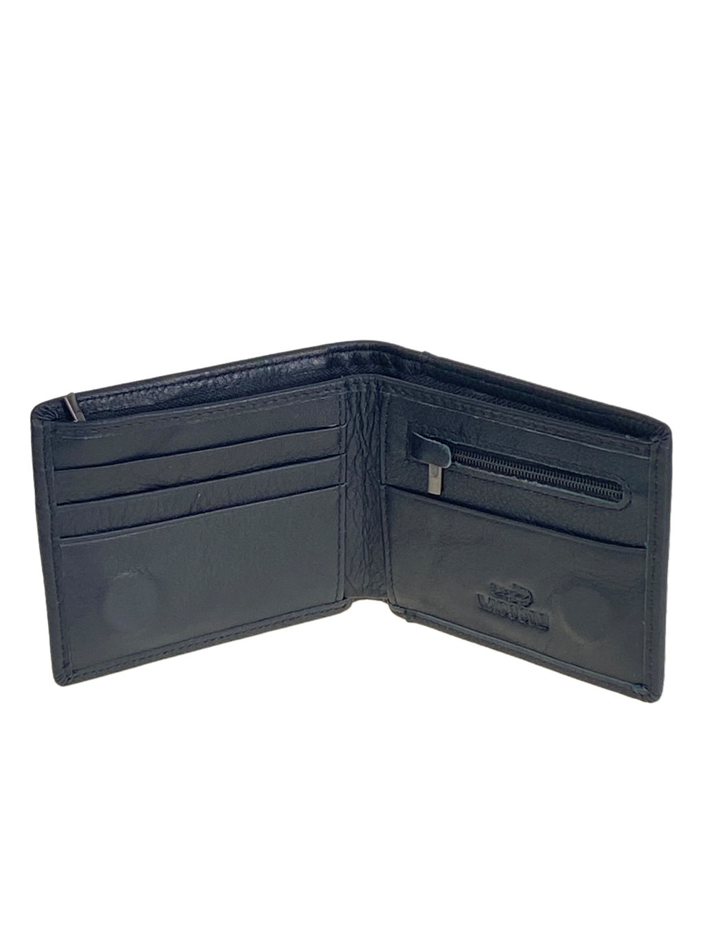 Портмоне мужское из натуральной кожи , цвет черный - Greta фото 2