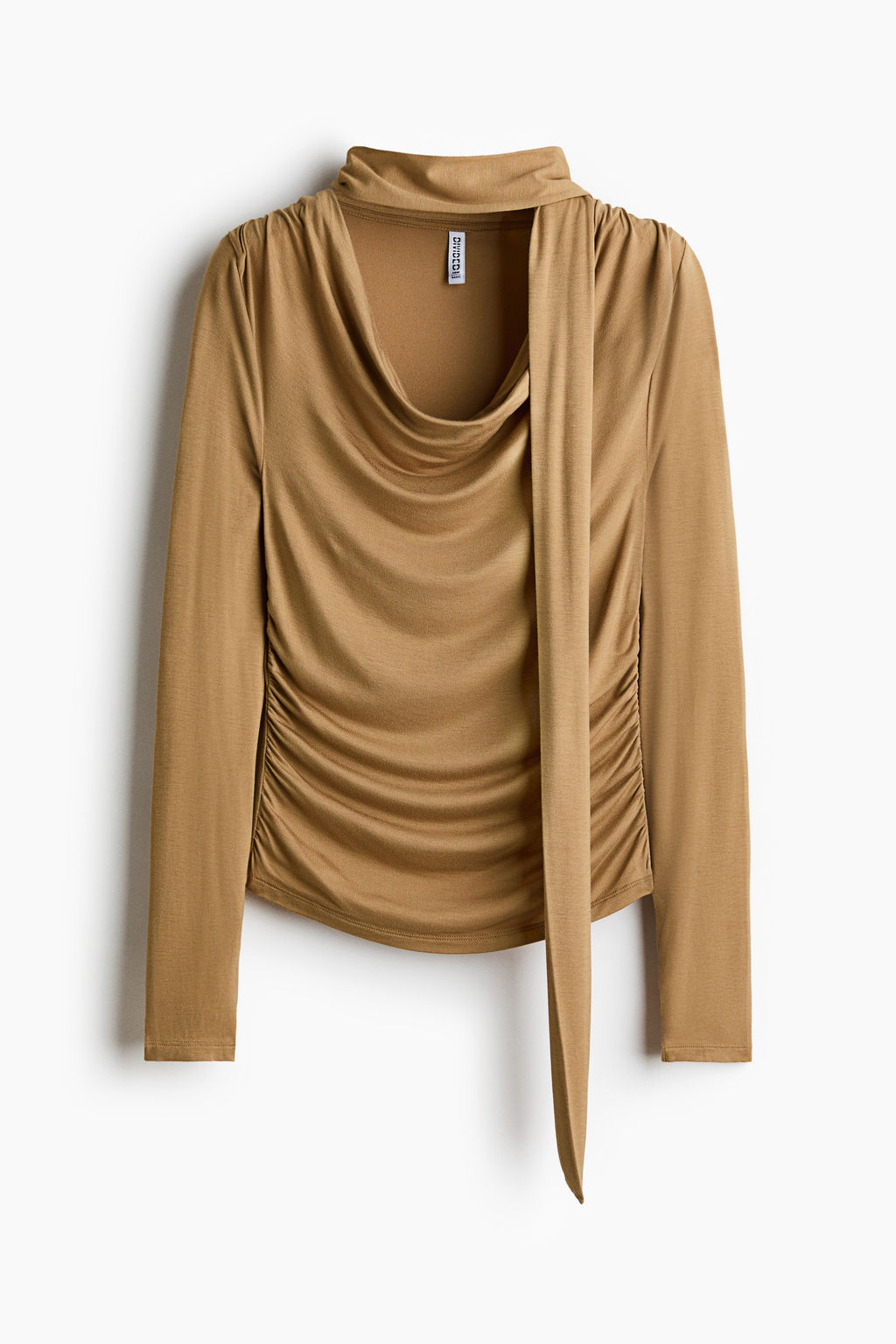 Top drapeado con detalle efecto fular - H&m фото 2