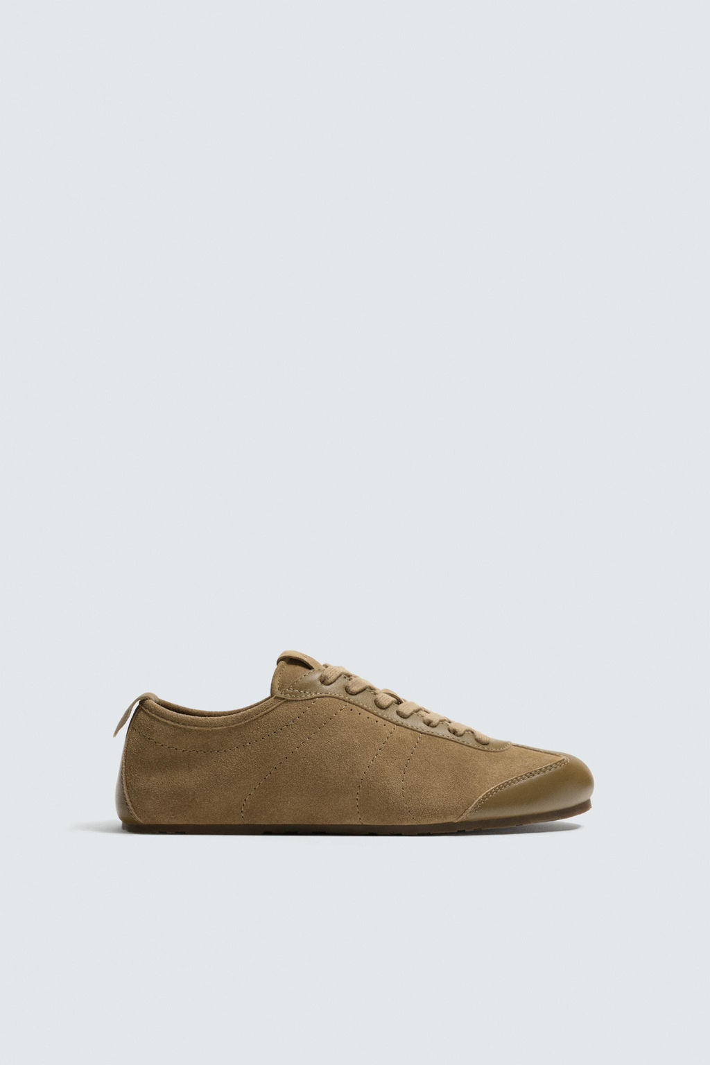 Кроссовки Zapatilla кожаные коричневые