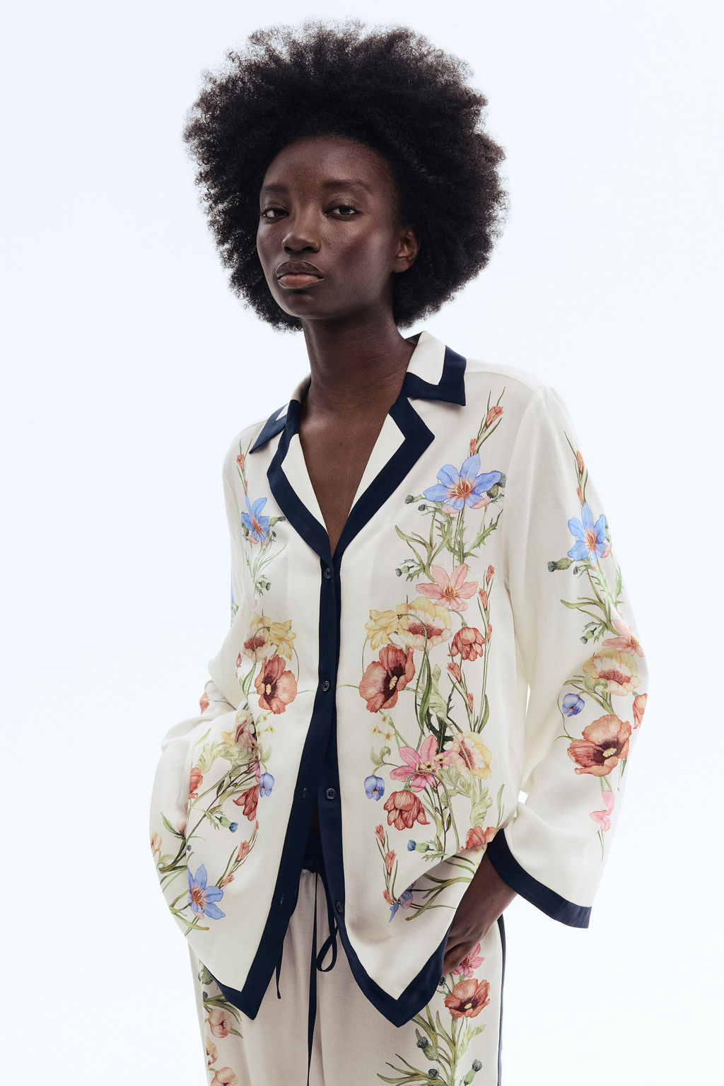 Camisa resort estampada de lyocell - H&m фото 2