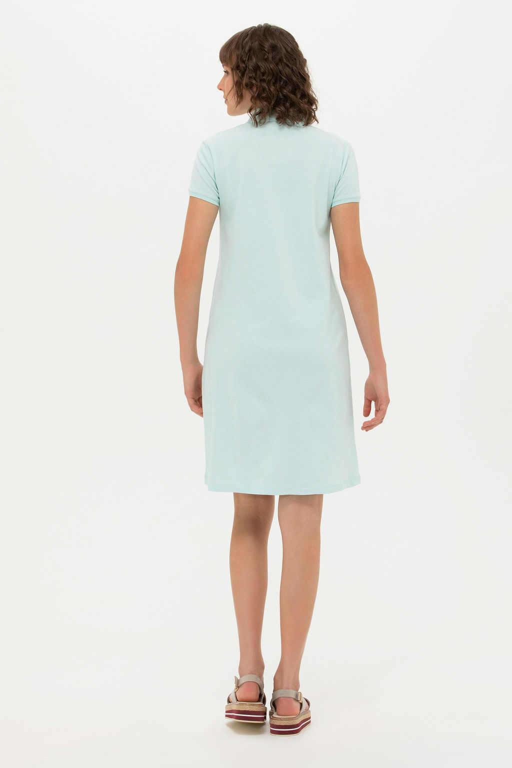 U. S. Polo Assn Женское трикотажное платье зеленого цвета - U.s. polo assn фото 4