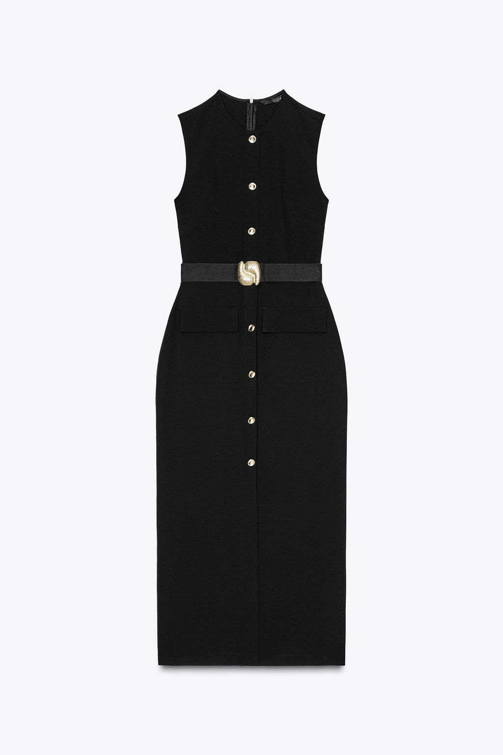 MIDI CREPE BELT DRESS - Zara фото 20