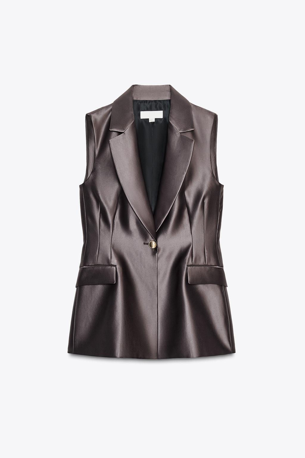 SATIN WAISTCOAT - Zara фото 6