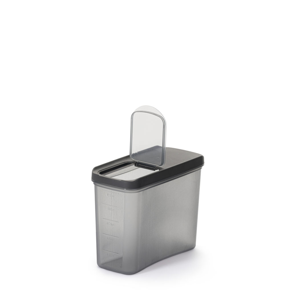 Цена за 2 шт. Емкость для сыпучих продуктов "Лайн" 1,5л (графитовый) М9004