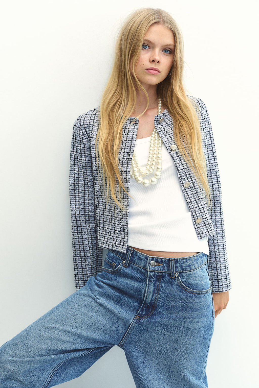 Cardigan de punto con textura