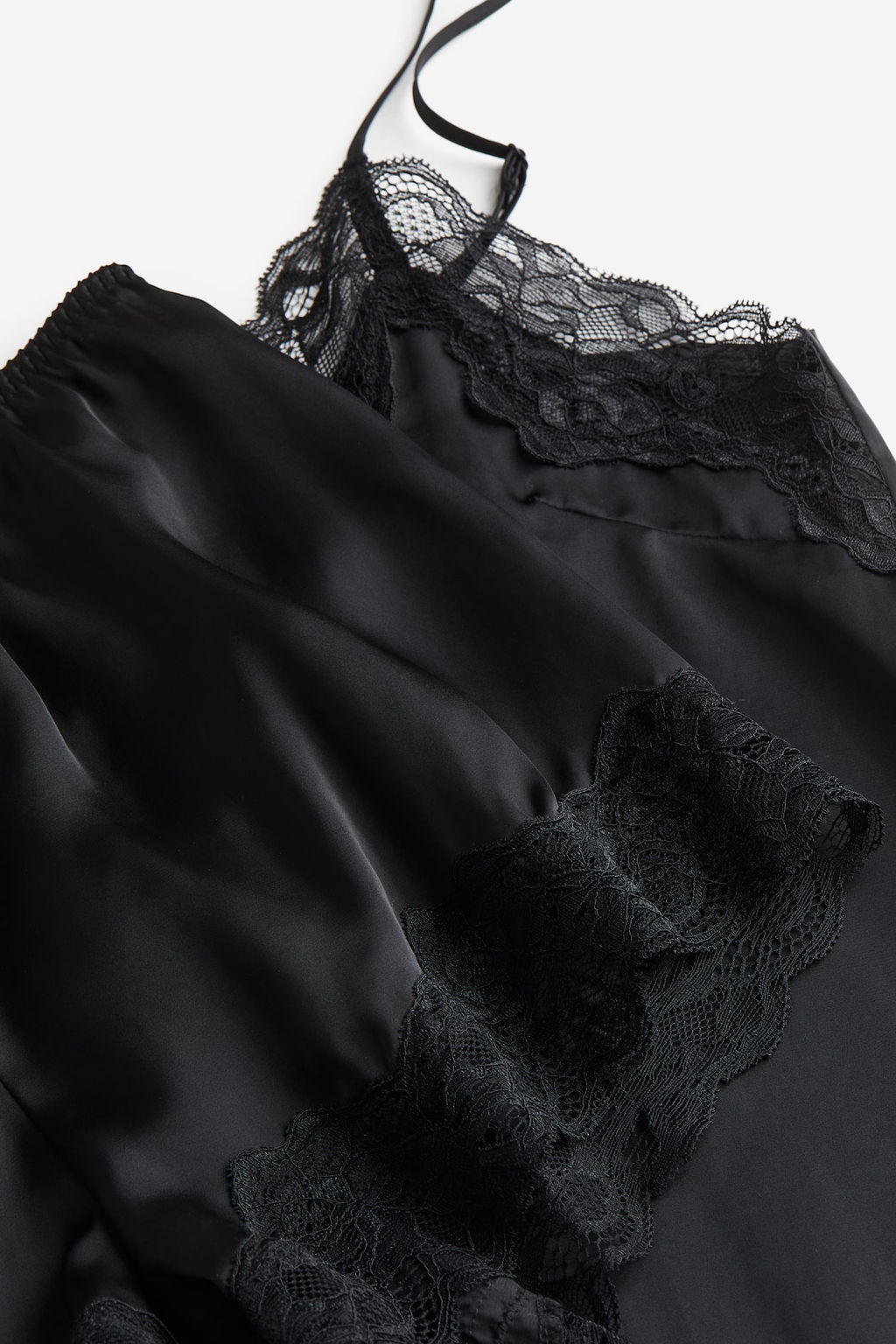 Pijama de saten con encaje - H&m фото 6