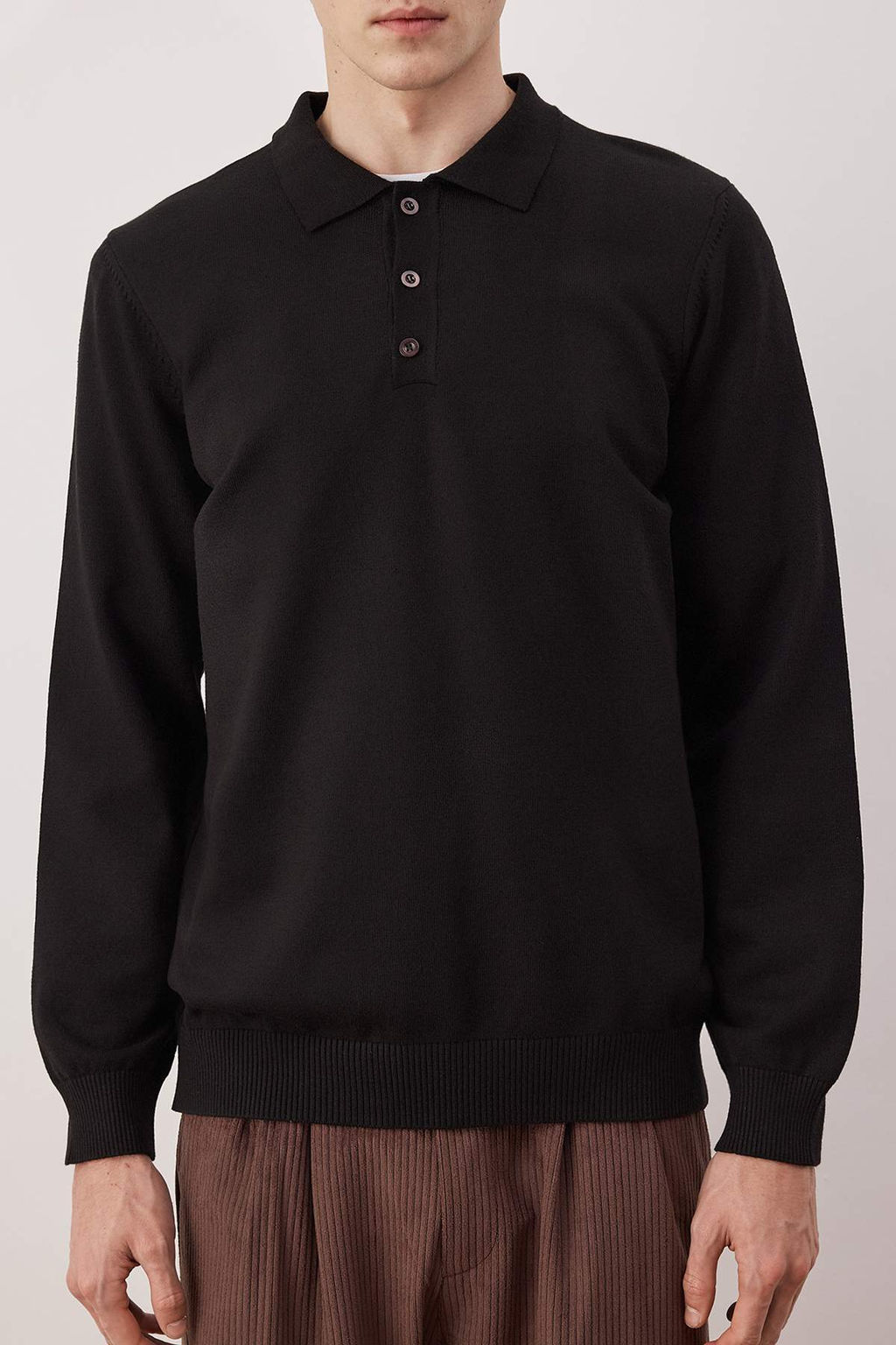 TRENDYOL MAN Lacivert Erkek Regular Polo Yaka Duz Triko Kazak TMNAW24KZ00067 - Trendyolmilla фото 31