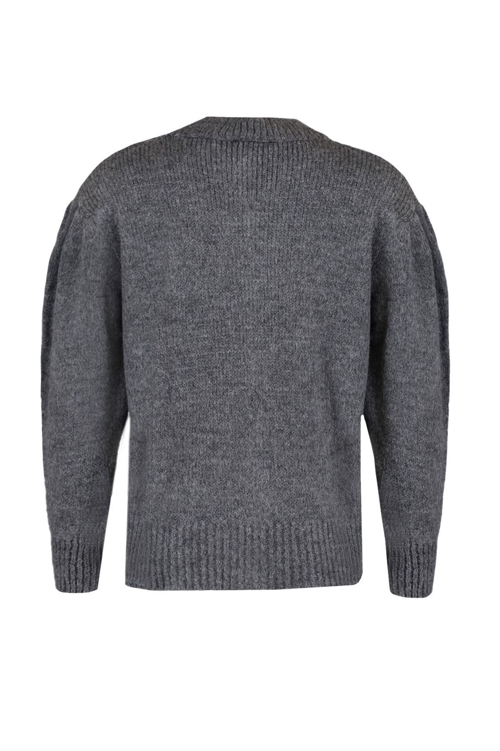 Antrasit Yumusak Dokulu Mucevher Dugmeli Ceket Gorunumlu Triko H?rka TWOAW21HI0034