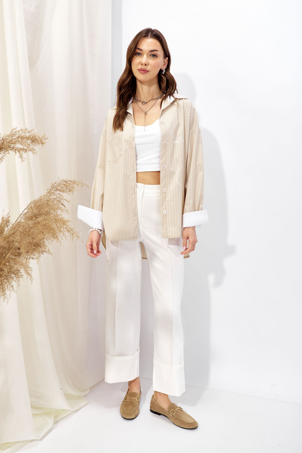 Блузка 4352 (бежевый) - Lyushe фото 3