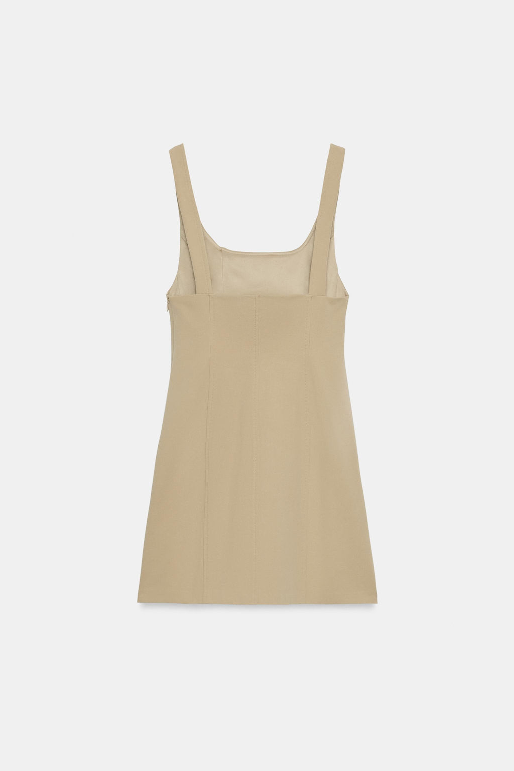 VESTIDO MINI BOTONES / Beige - Zara фото 5