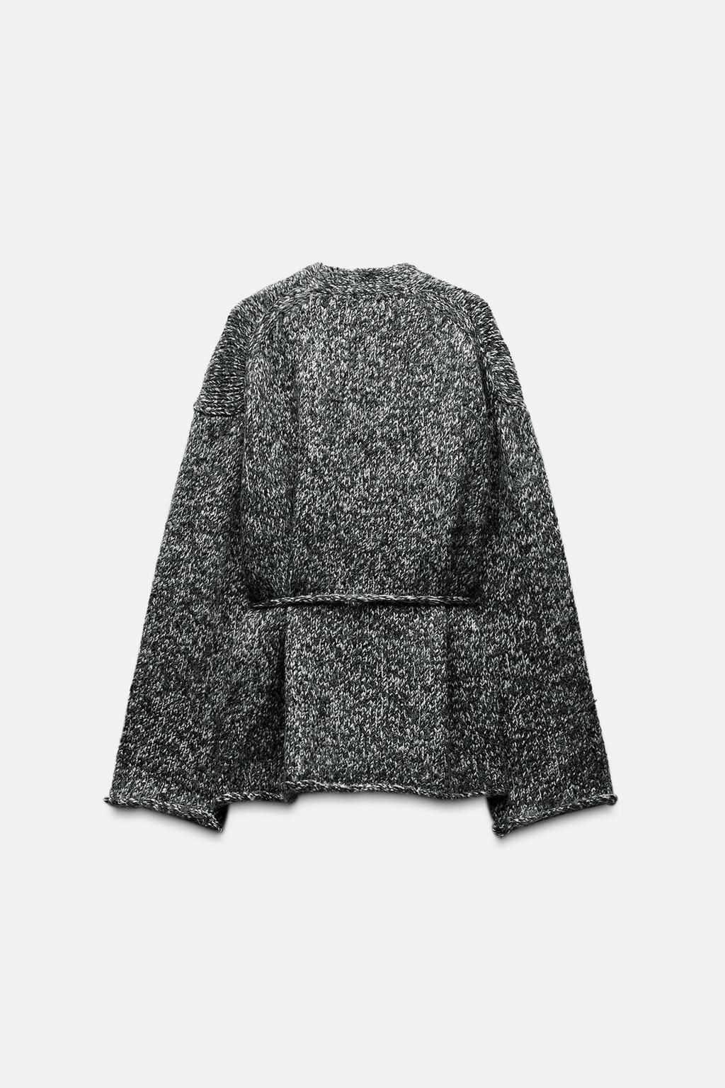 BELTED KNIT CARDIGAN - Zara фото 3