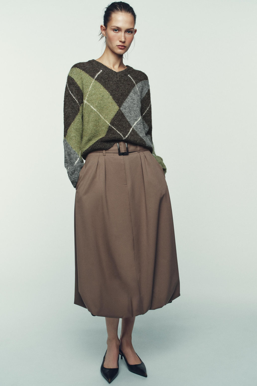 DIAMOND KNIT JUMPER - Zara фото 9