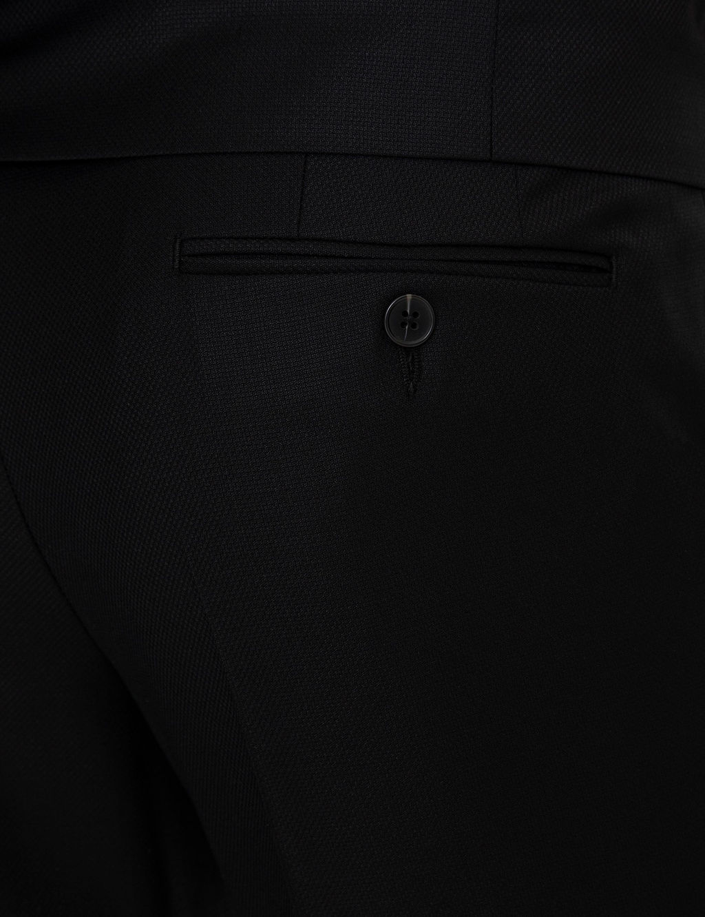 Черный Экс. Slim Fit Жилет Смокинг Костюм Жениха - Cacharel фото 7