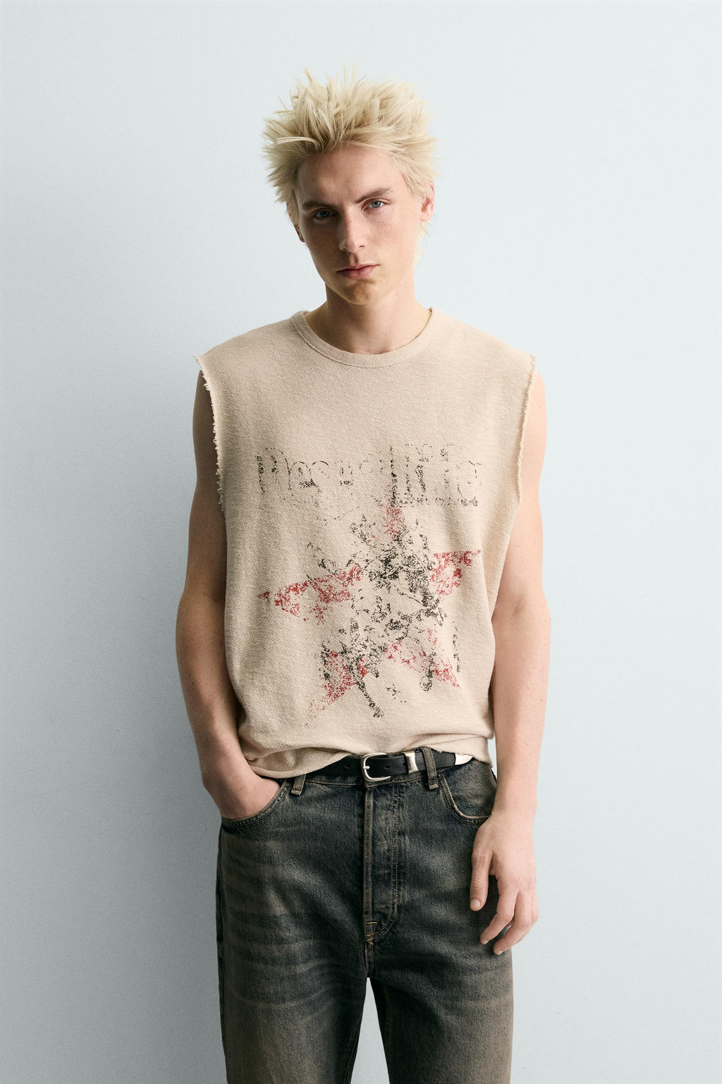 CONTRAST PRINT KNIT T-SHIRT - Zara фото 10