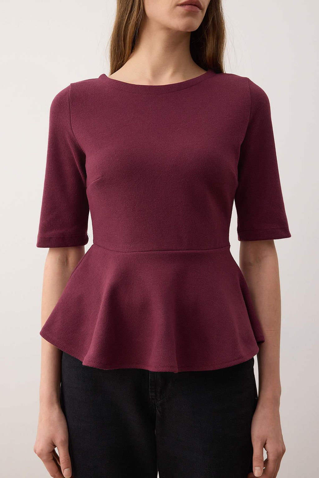 Murdum Peplum/Bel Oturmal? Truvakar Kol Gizli Fermuarl? Orme Bluz TWOAW26BZ00269 - Trendyolmilla фото 3