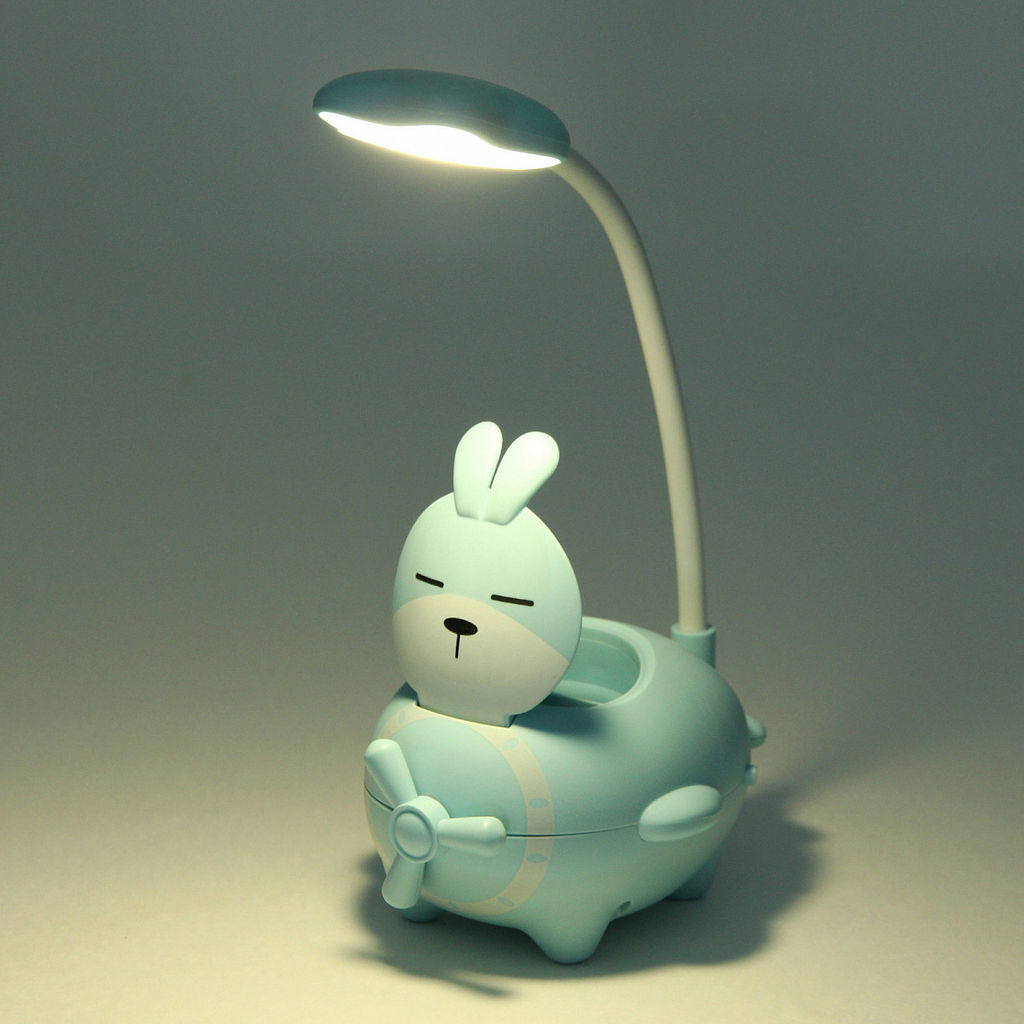 Цена за 2 шт. Настольная лампа "Sweet - Зверюшка" LED, USB 3w 5v, Голубой